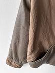 LA MATTA - 1980s PANELED CROP FIT JACKET WITH SHEARLING COLLAR