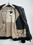 EMPORIO ARMANI - 1980s LEATHER BOMBER JACKET
