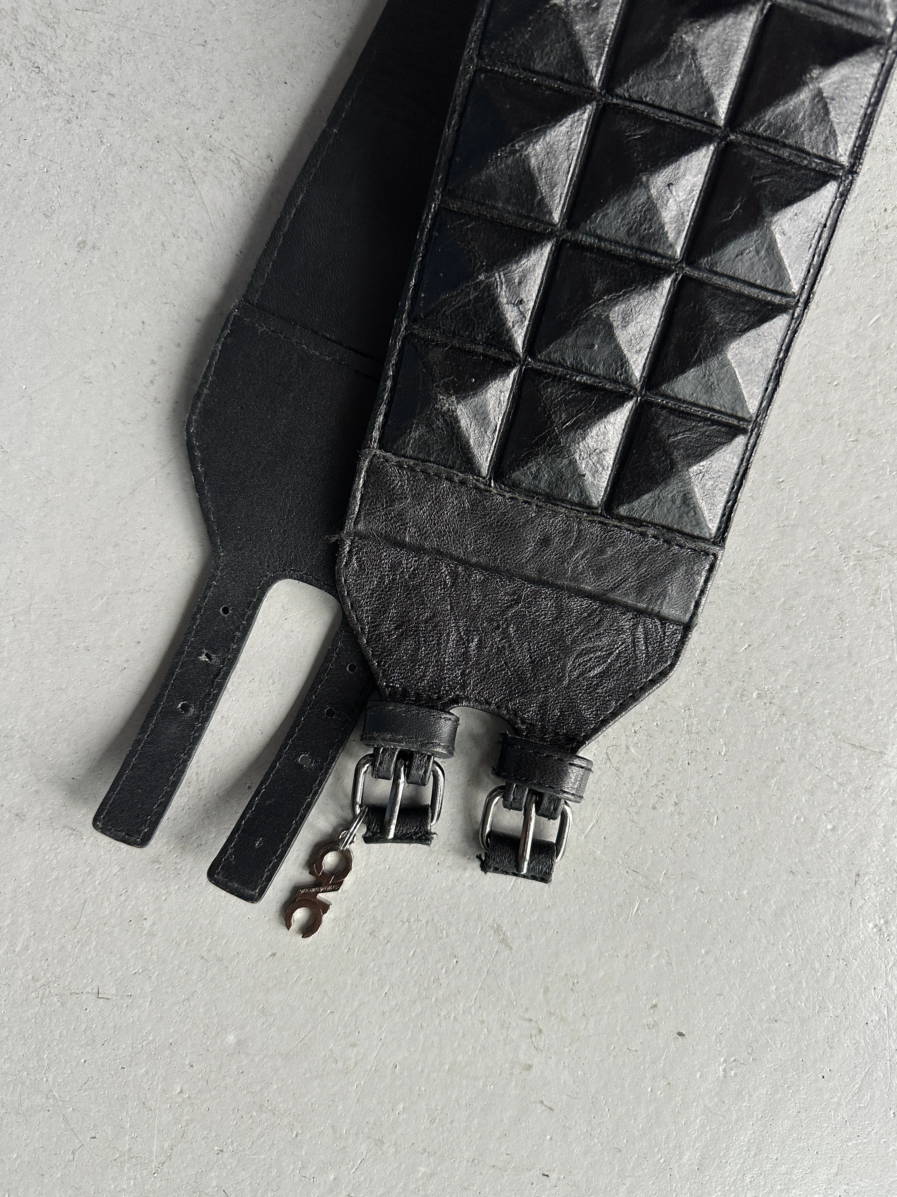 COSTUME NATIONAL - early 2000s WIDE WAIST BELT