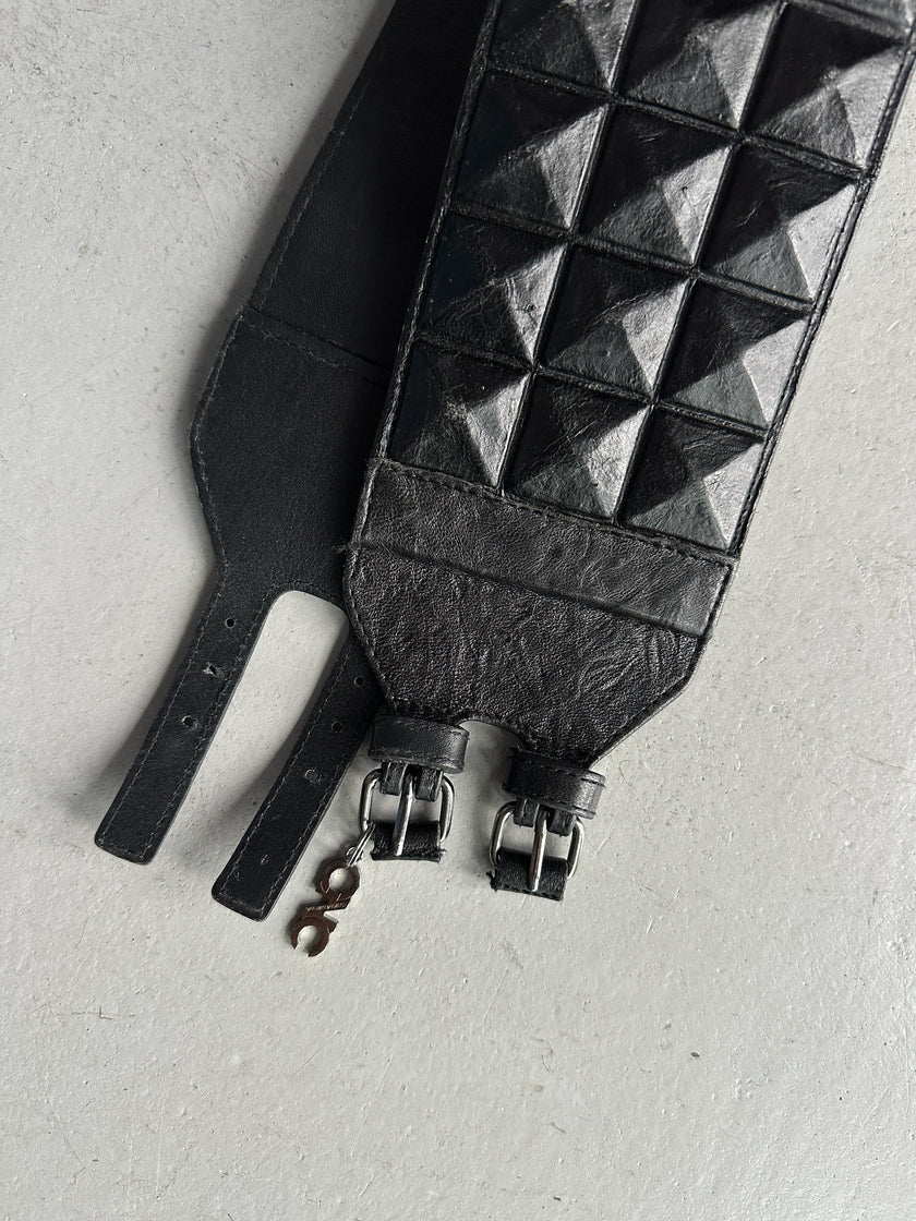 COSTUME NATIONAL - early 2000s WIDE WAIST BELT