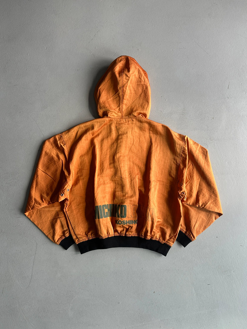 MICHIKO KOSHINO - 1990s CROPPED FIT NYLON BOMBER JACKET