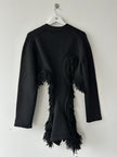 COMME DES GARÇONS - F/W 2023 DECONSTRUCTED CARDIGAN WITH FRINGE