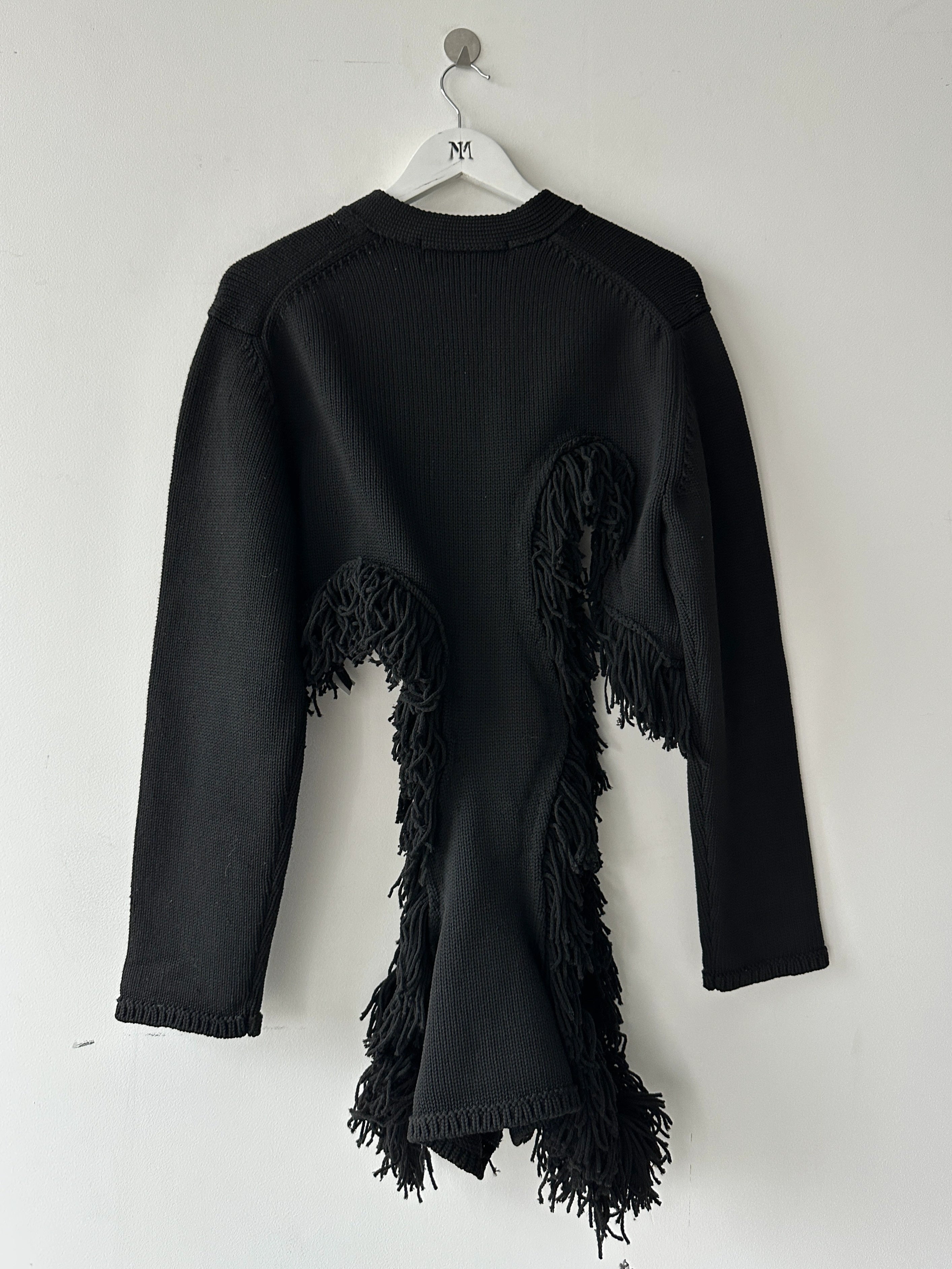 COMME DES GARÇONS - F/W 2023 DECONSTRUCTED CARDIGAN WITH FRINGE