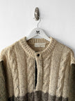 ICEBERG BY J.C. DE CASTELBAJAC - 1980s COLOR BLOCK PANELLED KNIT JUMPER WITH CORDUROY PANELS