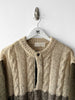 ICEBERG BY J.C. DE CASTELBAJAC - 1980s COLOR BLOCK PANELLED KNIT JUMPER WITH CORDUROY PANELS