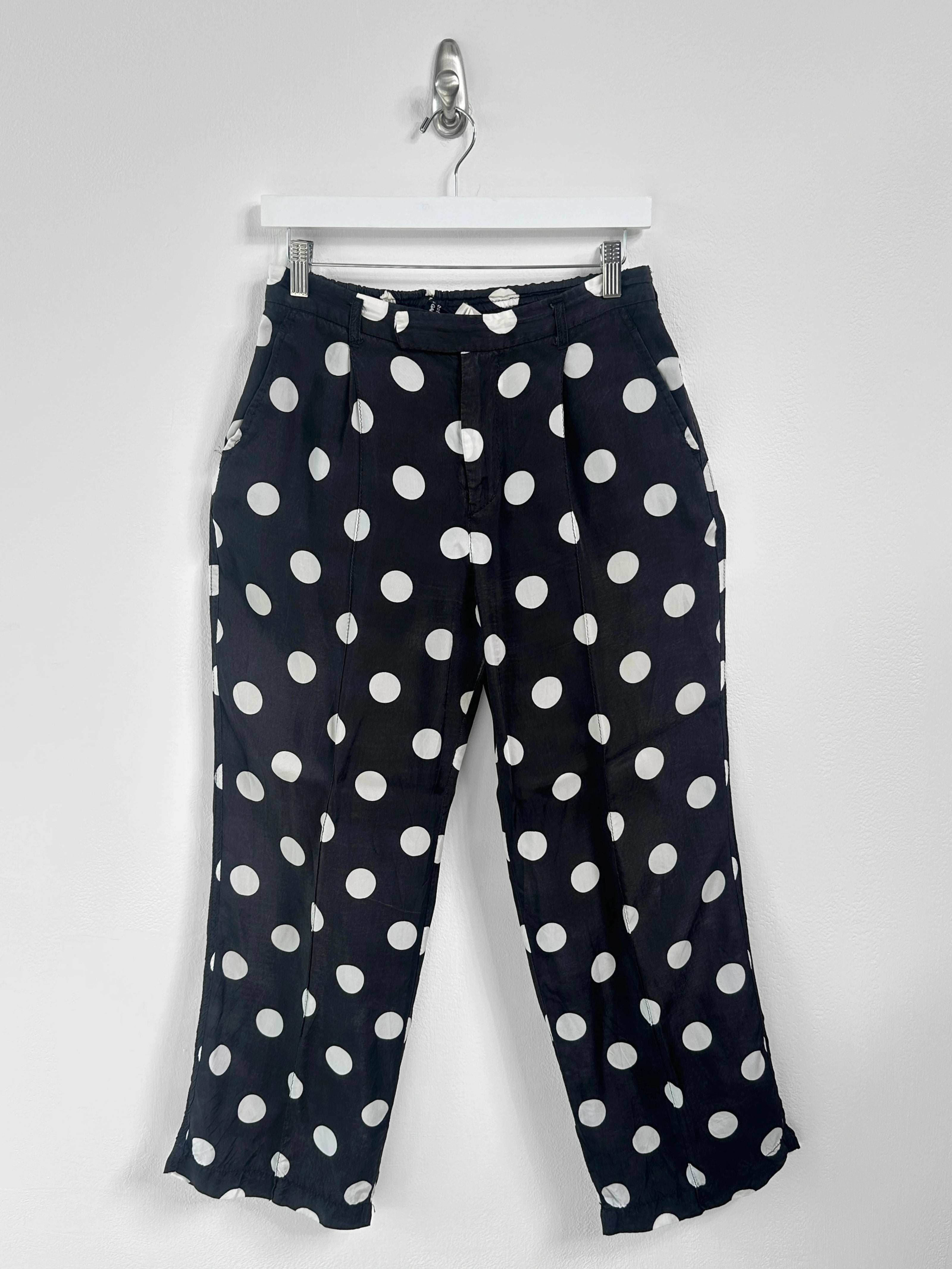 COMME DES GARÇONS - S/S 2005 POLKA DOT SATIN TROUSERS