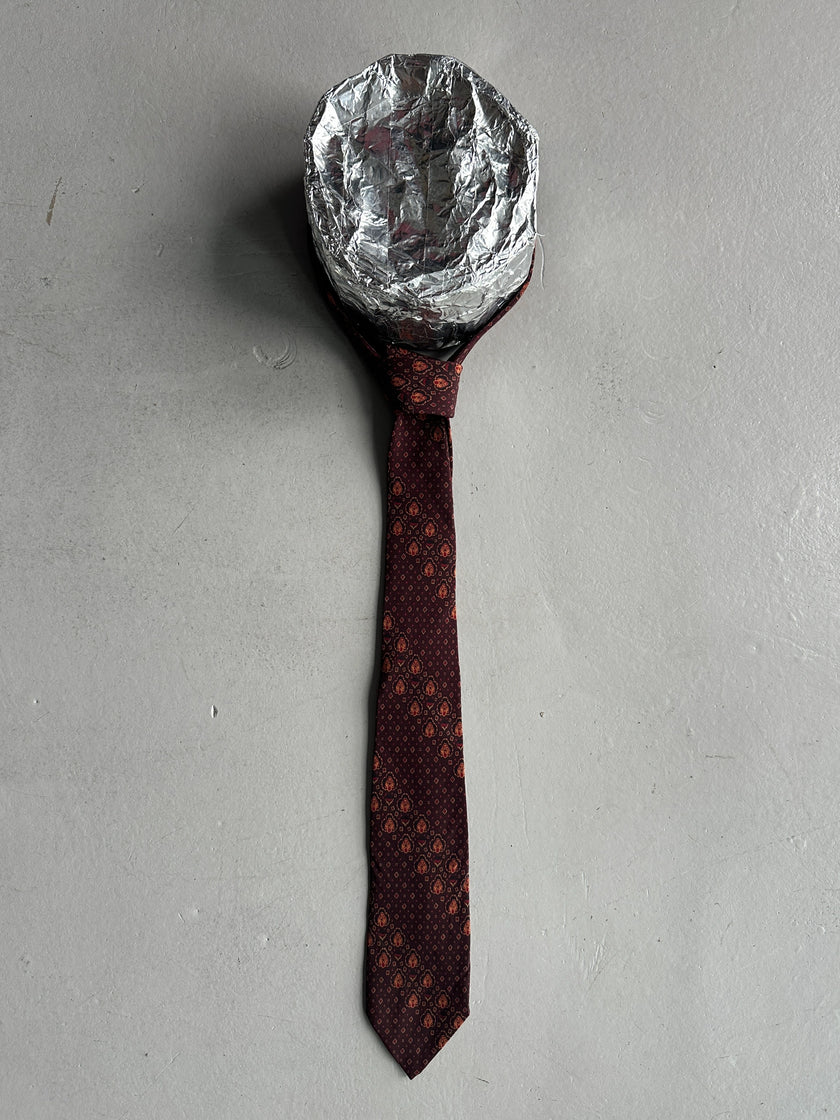 YVES SAINT LAURENT - 1990s SILK PATTERNED TIE