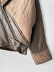 LA MATTA - 1980s PANELED CROP FIT JACKET WITH SHEARLING COLLAR
