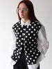 COMME DES GARÇONS BLACK - S/S 2011 POLKA DOTS FRONT PANEL LONG SLEEVE SHIRT
