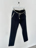 ANDREW MACKENZIE - early 2000s LOW RISE TROUSERS WITH CONTRASTING TRIM DETAILS