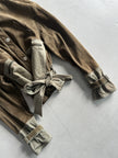 1990s CROP FIT BELTED SUEDE JACKET