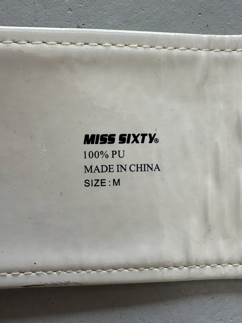 MISS SIXTY - 1990s WIDE GLOSSY BELT
