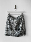 VERSUS BY GIANNI VERSACE - F/W 1994 LEOPARD PRINT FAUX FUR MINI SKIRT