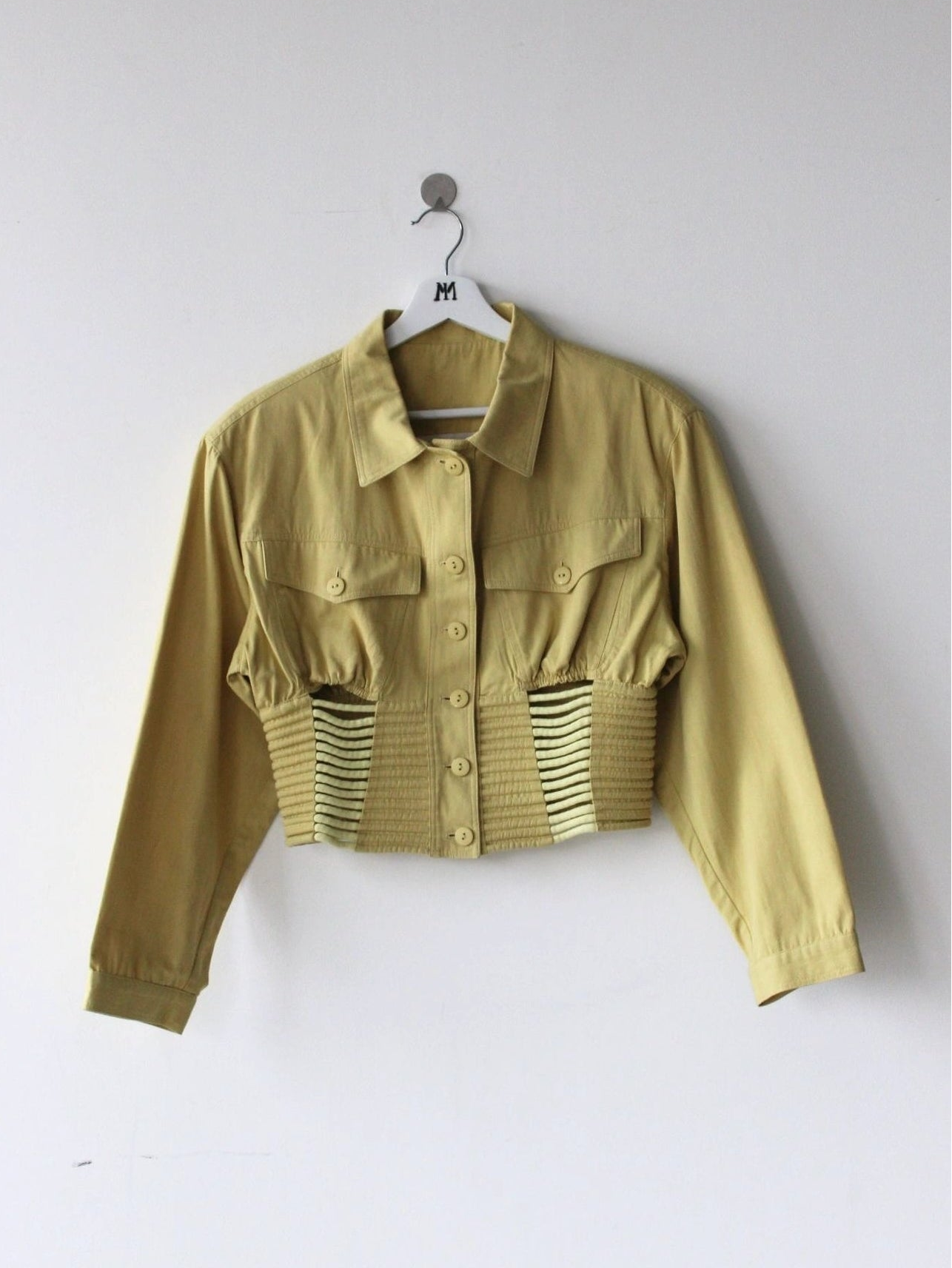 CALUGI E GIANNELLI 1980s MATCHING SET CROP FIT JACKET AND  PLEATED FRONT TROUSERS