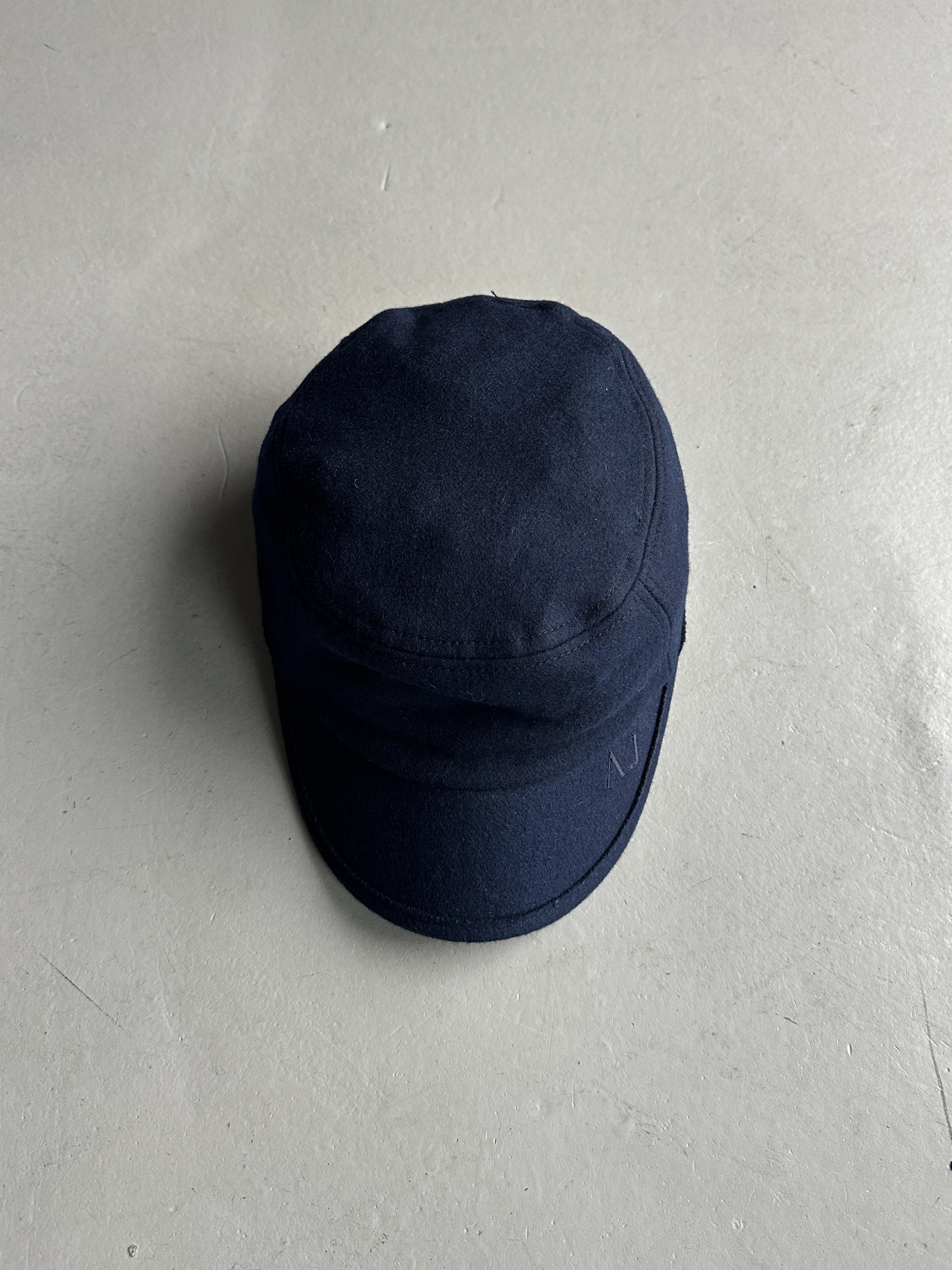 ARMANI JEANS - early 2000s WOOL FIELD CAP