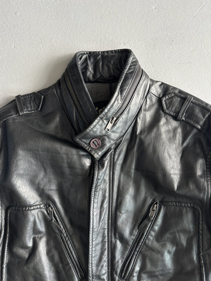 SCHOTT - 1990s MIDI LENGTH LEATHER CARGO JACKET