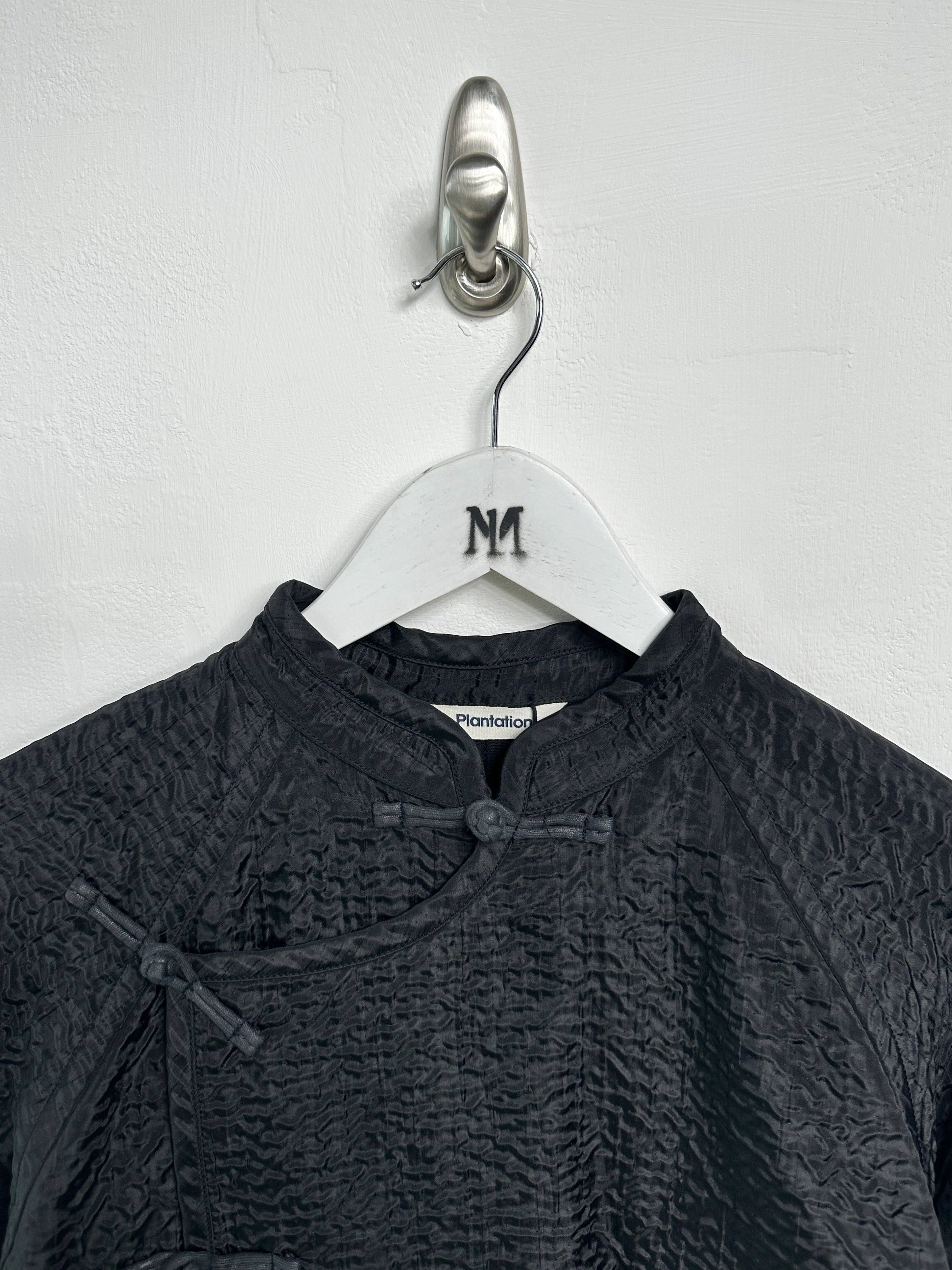 ISSEY MIYAKE PLANTATION - 1990s FROG CLOSURE TEXTURED JACKET