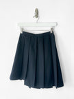 COMME DES GARÇONS - early 1980s ASYMMETRIC PLEATS WOOL MINI SKIRT