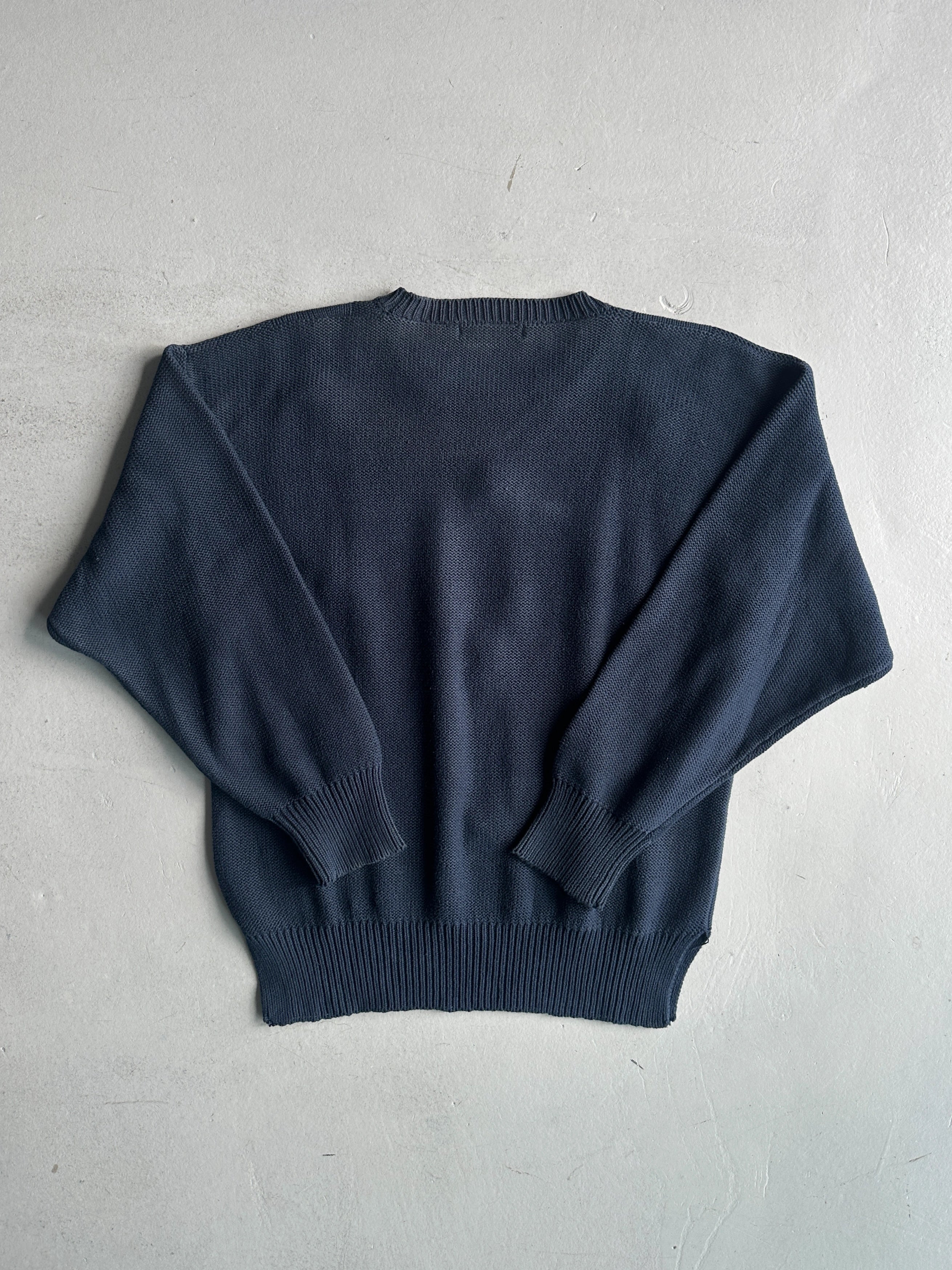 EMPORIO ARMANI - 1990s RAISED KNOT FRONT KNIT JUMPER