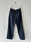 BURBERRYS - 1980s RELAXED FIT CHECKED TROUSERS