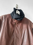 ICEBERG - 1980s LEATHER BOMBER JACKET WITH SHEARLING COLLAR