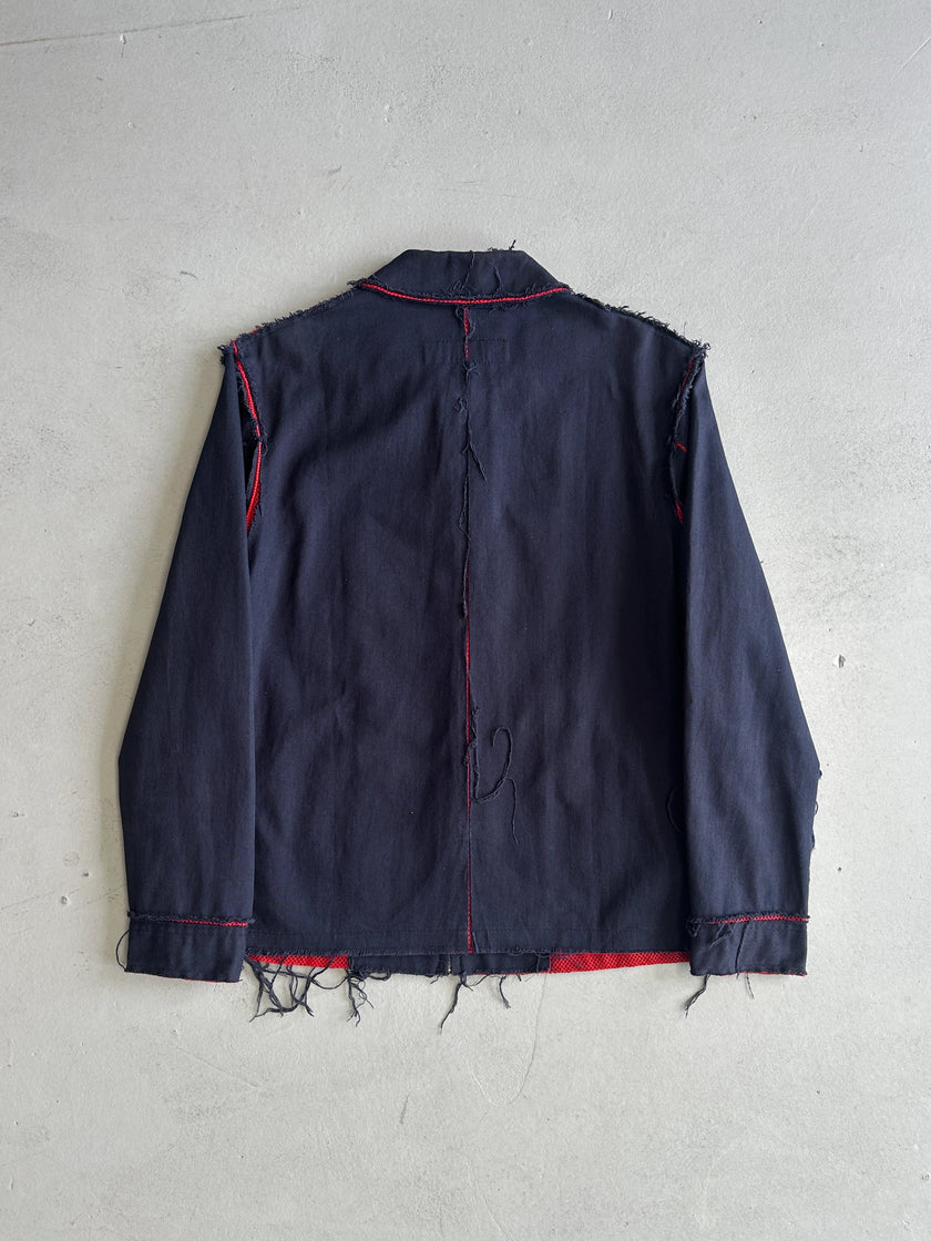 COMME DES GARÇONS - S/S 2003 MESH DETAIL ZIPPED JACKET