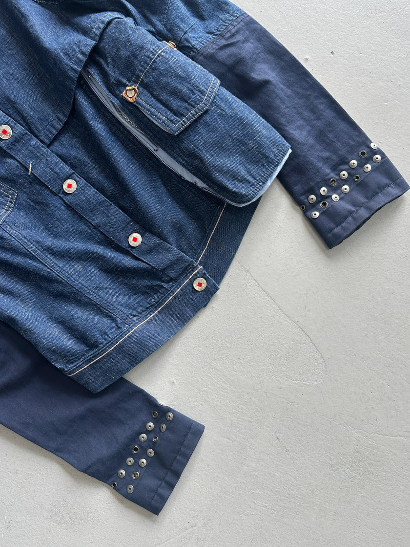 MARITHÉ + FRANÇOIS GIRBAUD - S/S 2013 LAYERED LIGHT DENIM JACKET