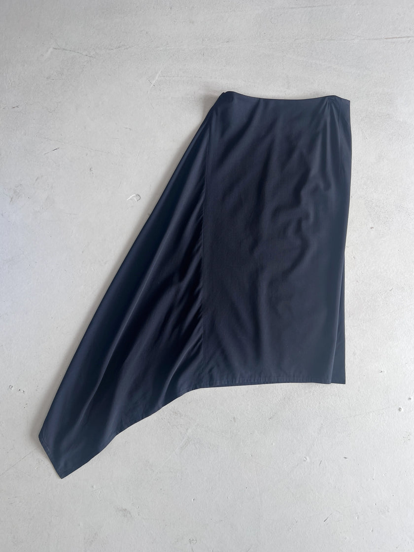 YOHJI YAMAMOTO Y's - A/W 2007 ASYMMETRICAL WRAP SKIRT PANEL