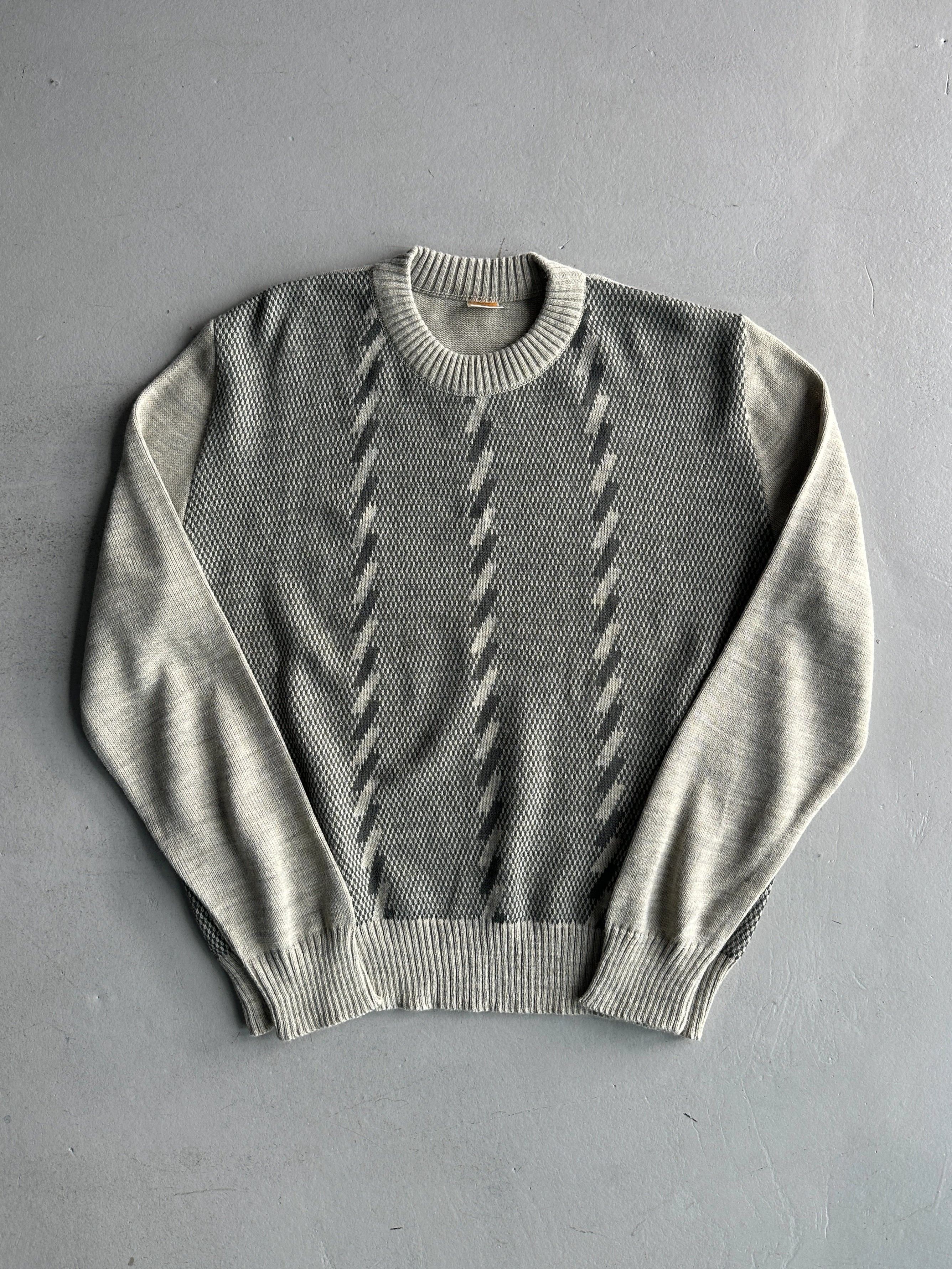 1980s TWO TONE KNIT JUMPER