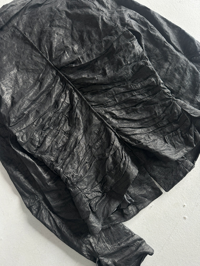 PLEIN SUD - 1990s RUCHED FRONT AND BACK METALLIC BLAZER