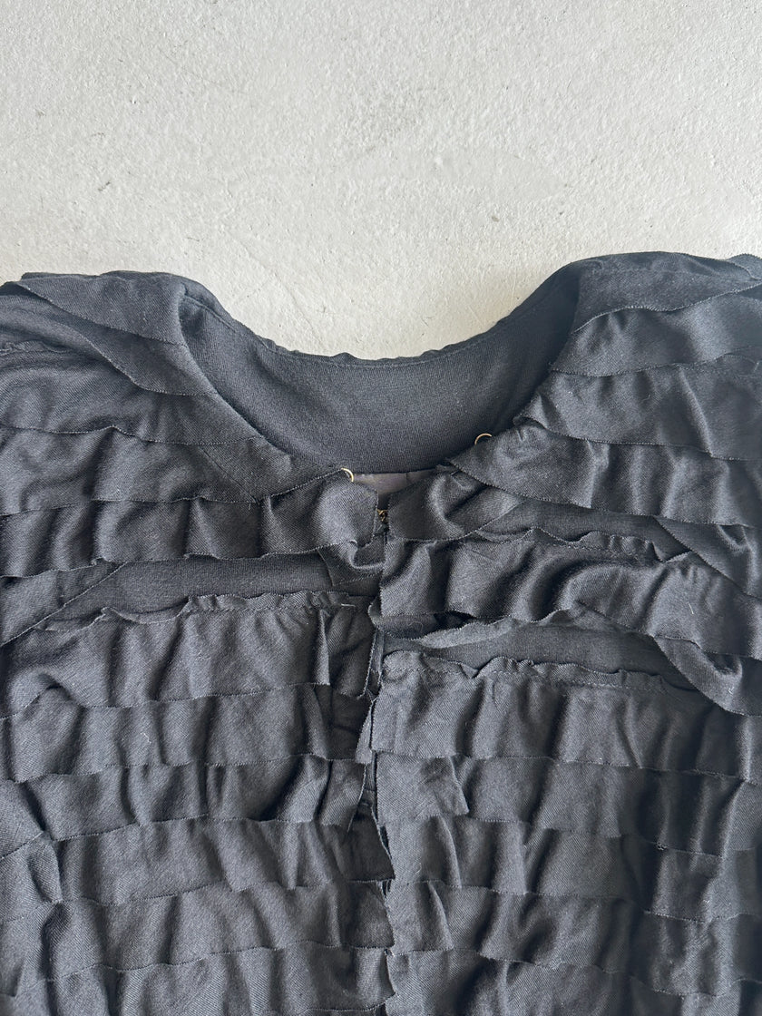 MOSCHINO - F/W 2005 RUFFLED TIERS CARDIGAN