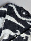 ISSEY MIYAKE - 1980s CREW NECK FUZZY WOOL OVERSIZED JUMPER