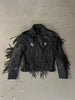 1980s WESTERN LEATHER BIKER JACKET