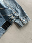 JOHN RICHMOND - S/S 2004 DECONSTRUCTED UNION JACK DENIM JACKET