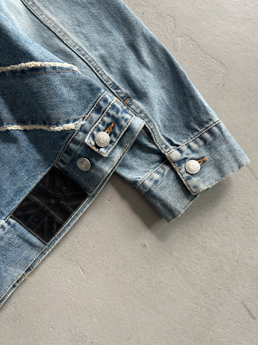 JOHN RICHMOND - S/S 2004 DECONSTRUCTED UNION JACK DENIM JACKET