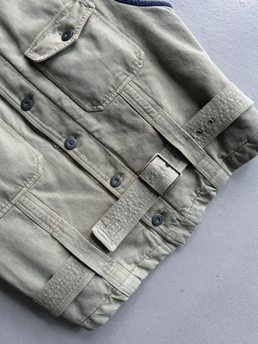 ARMANI JEANS - 1990s BELTED VEST GILET