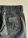 ARMANI JEANS - 2000s LOW WAIST LUREX JEANS TROUSERS