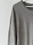 ISSEY MIYAKE - 1990s LOOSE FIT CREW NECK CRINKLED LONG SLEEVE TOP