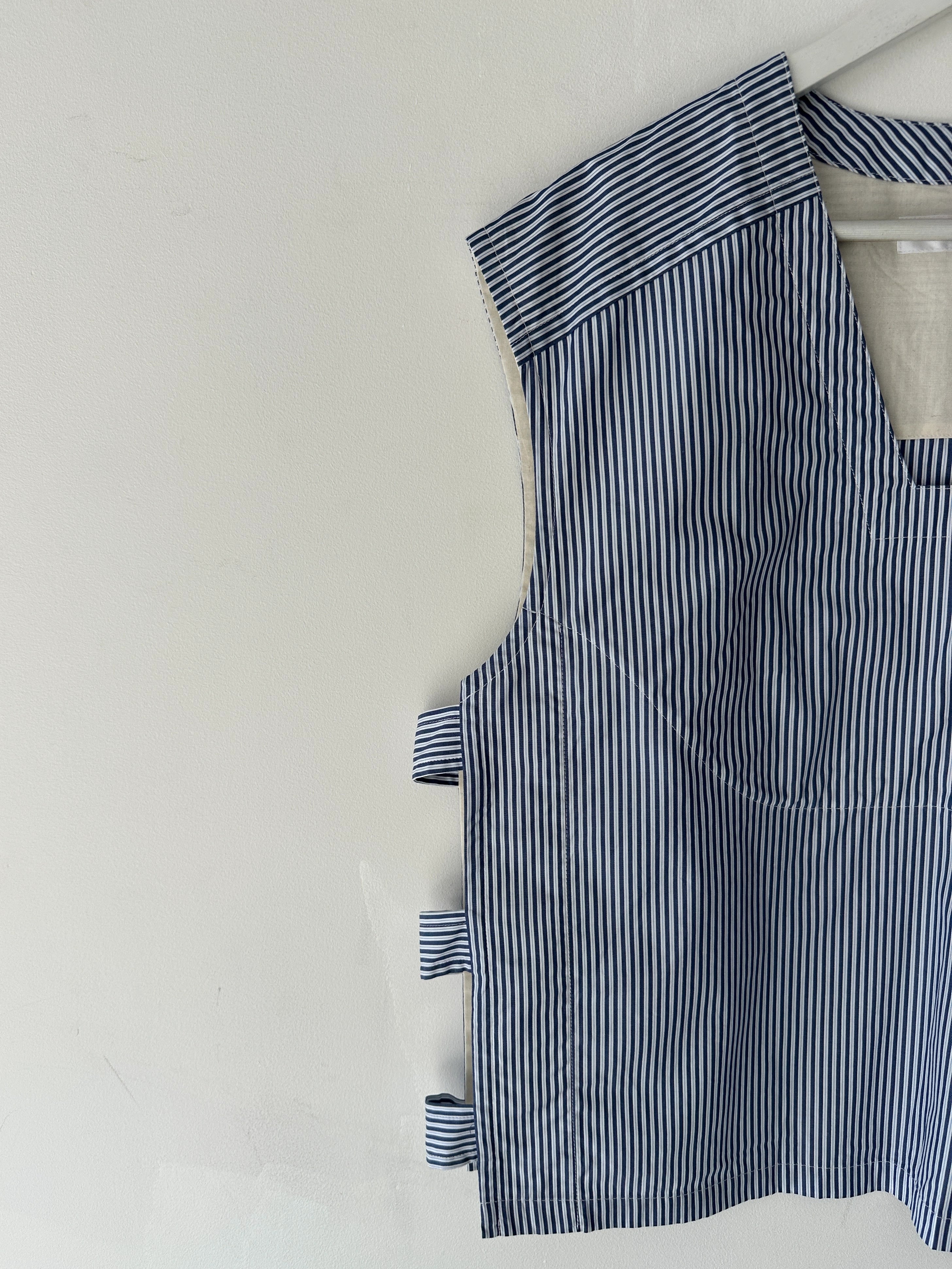 COMME DES GARÇONS - S/S 2024 CROP FIT STRIPED VEST