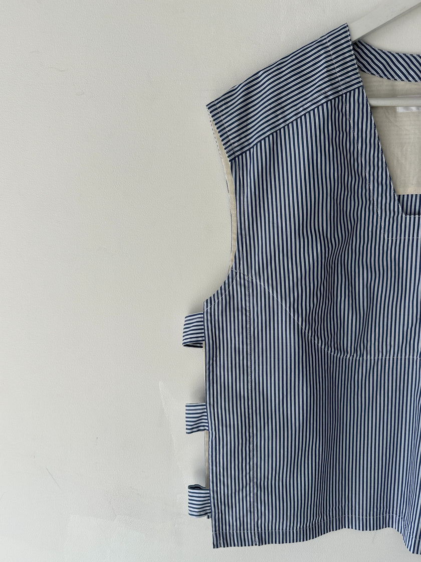 COMME DES GARÇONS - S/S 2024 CROP FIT STRIPED VEST