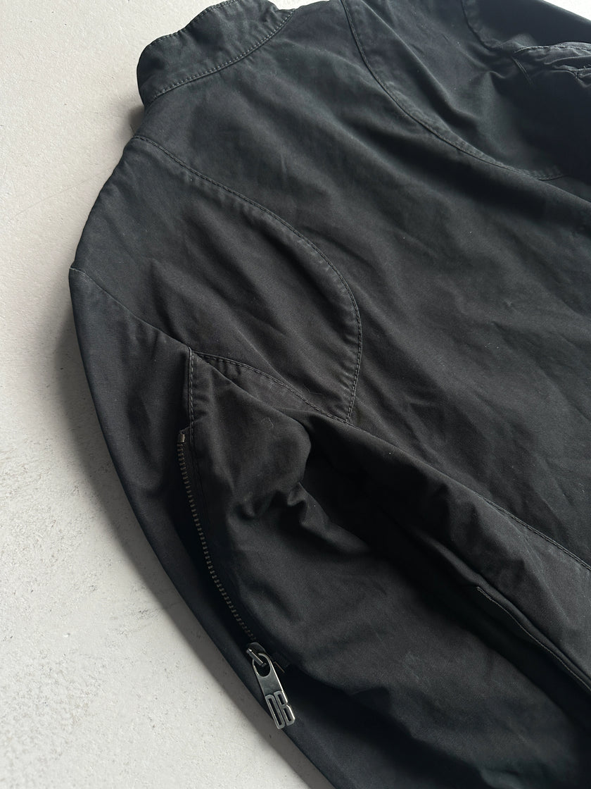 DIRK BIKKEMBERGS - 2000s LIGHT JACKET WITH LEATHER APPLIQUÉ POCKET