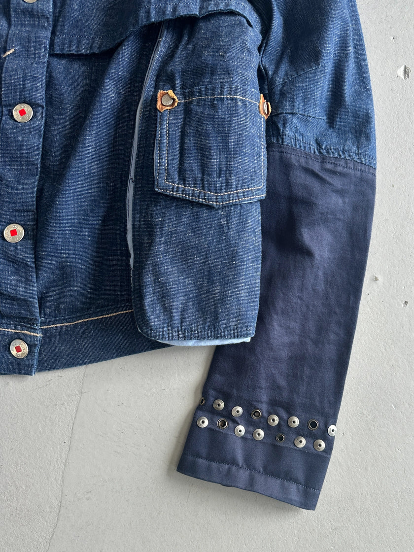 MARITHÉ + FRANÇOIS GIRBAUD - S/S 2013 LAYERED LIGHT DENIM JACKET