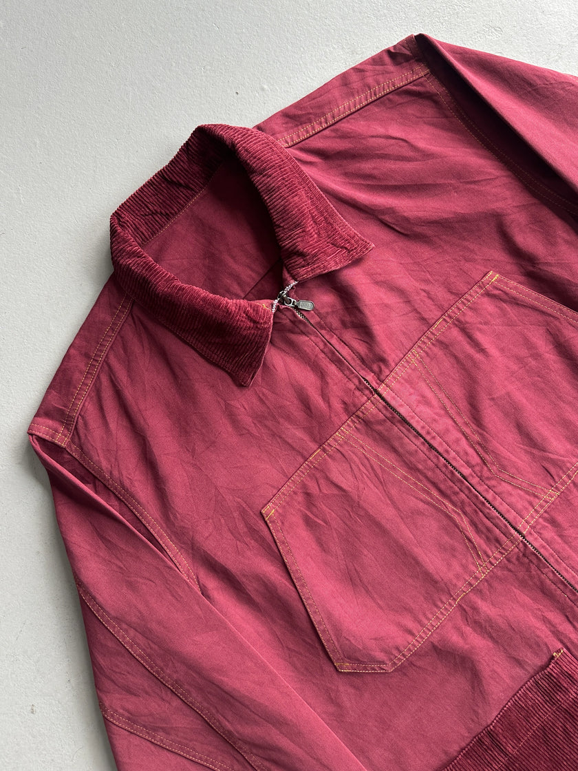 MARITHÉ + FRANÇOIS GIRBAUD - 1980s FIELD JACKET WITH CORDUROY DETAILS