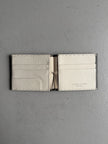 KATHARINE HAMNETT - 1990s LEATHER WALLET WITH STITCHING DETAILS