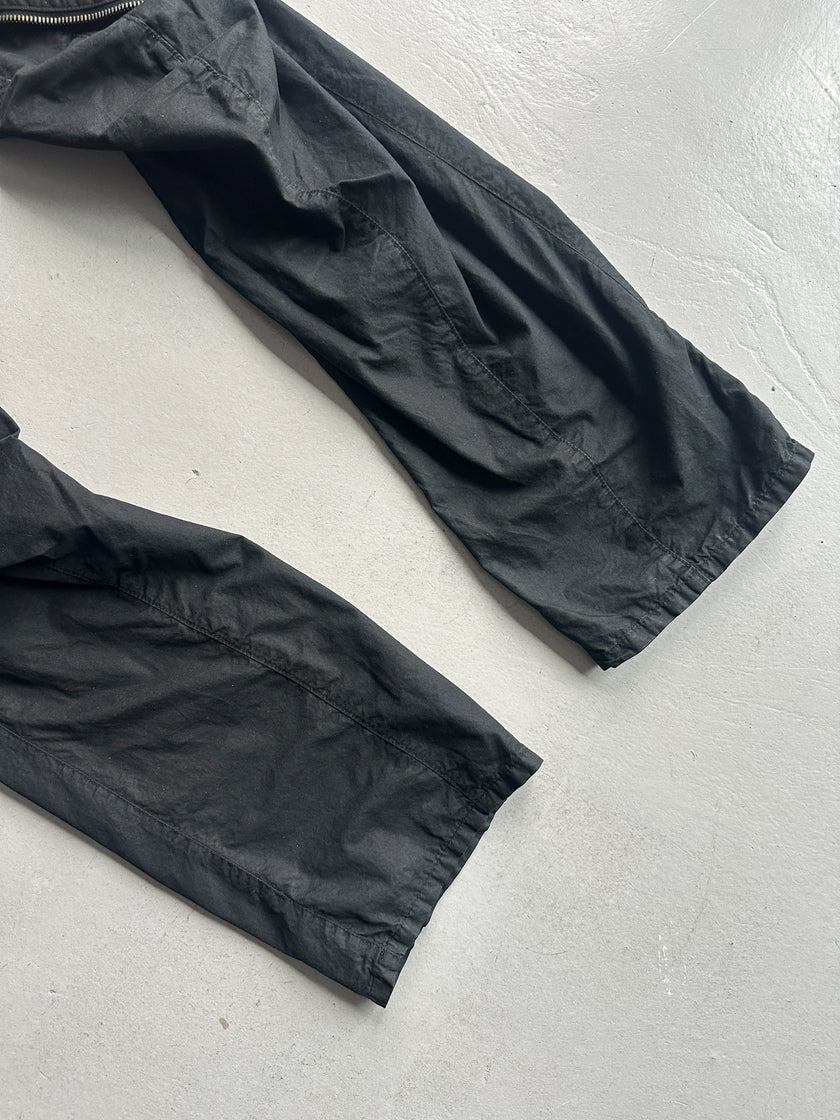 TAVERNITI - 1980s OVERSIZED MULTI POCKET AVANT GARDE TROUSERS