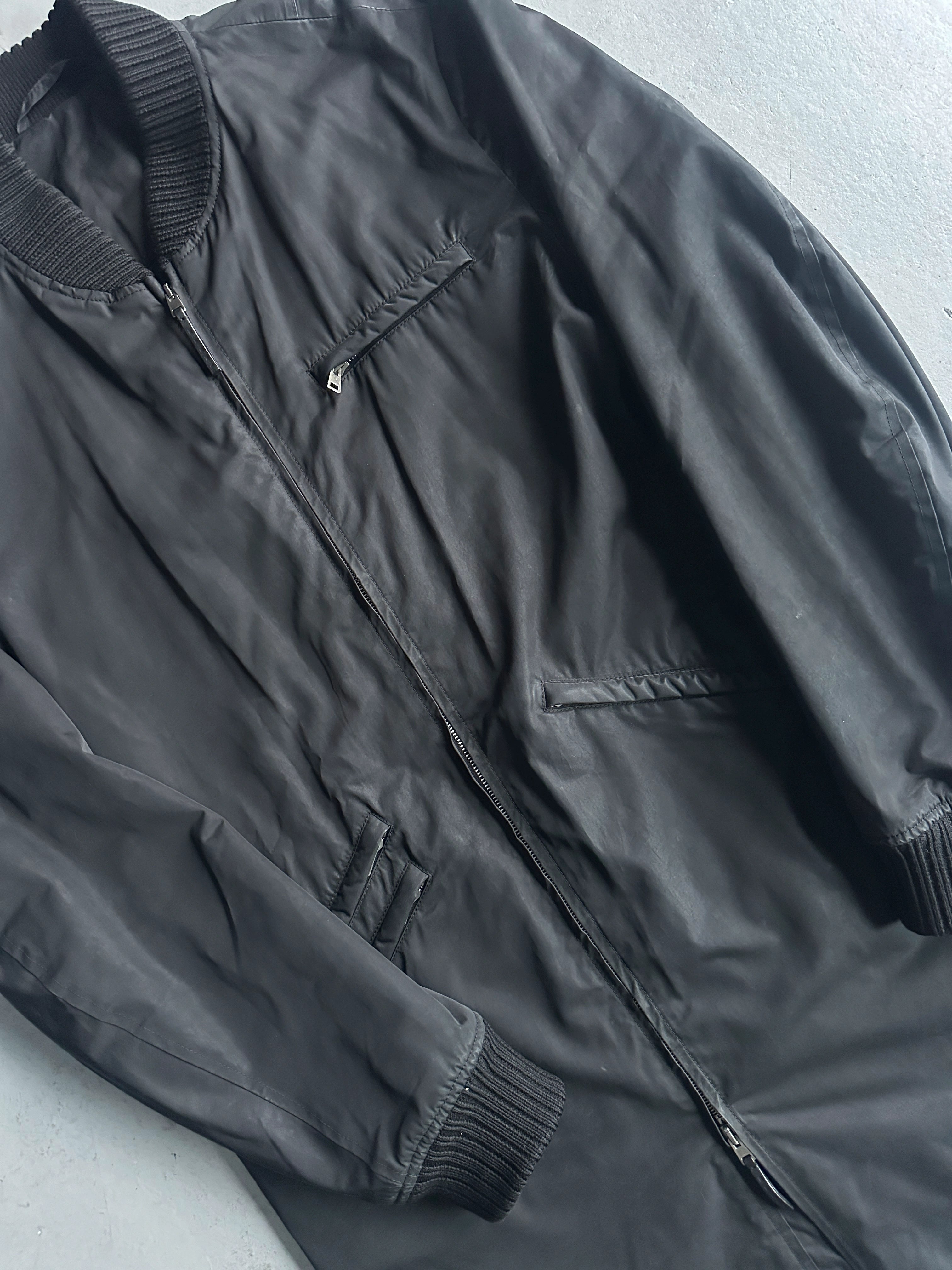 MARNI - early 2000s COATED COAT WITH KNIT COLLAR AND CUFFS