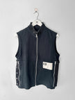 FINAL HOME - 1990s ZIPPED VEST WITH SIDE PANEL DETAILS