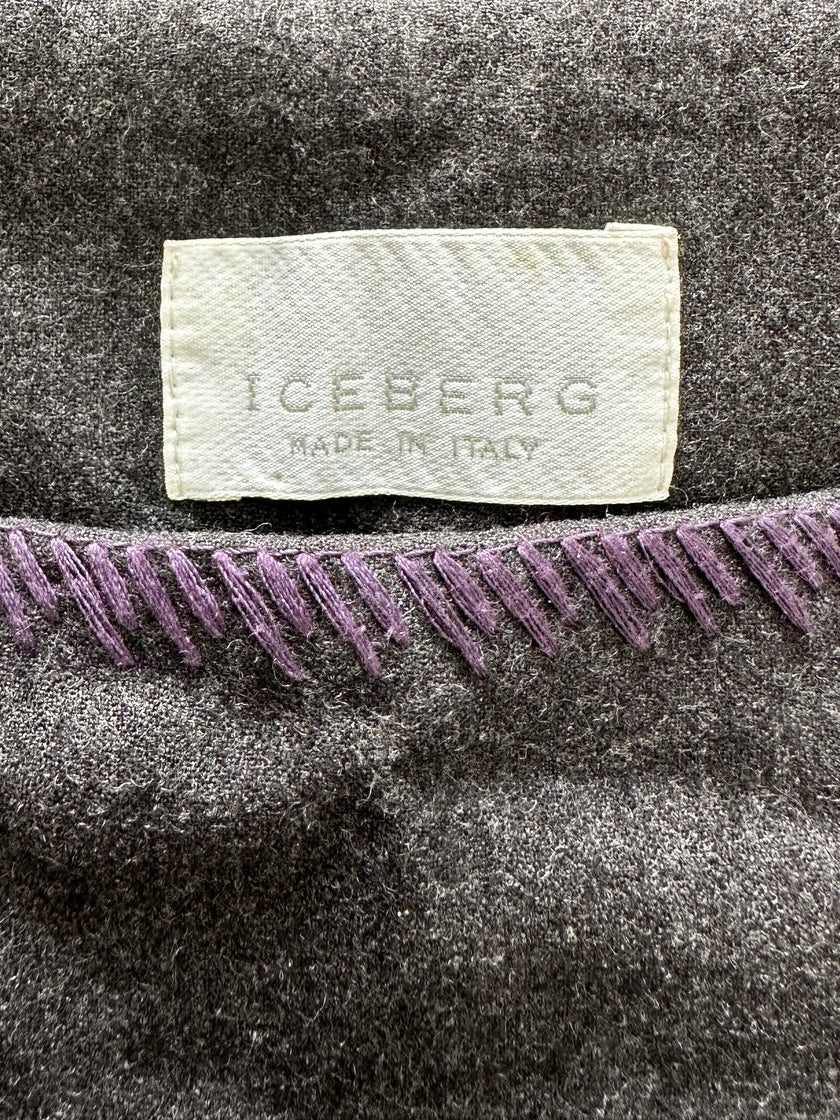 ICEBERG - 1990s MULTI ZIP MIDI SKIRT