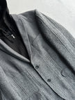 DANIELE ALESSANDRINI - 2000s SLIM FIT BLAZER WITH REMOVABLE HOOD PANEL