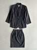 ISSEY MIYAKE IS X TSUMORI CHISATO - 1980s WOOL SUIT BLAZER AND MINI SKIRT